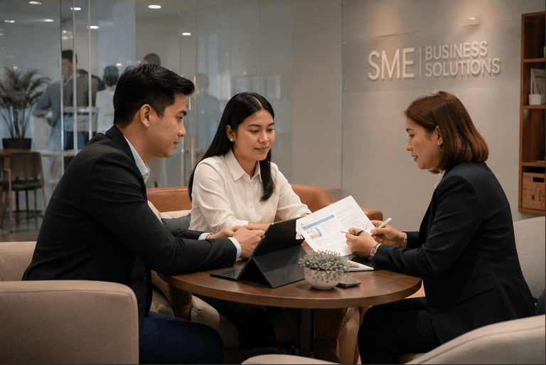 Business Development Handshake Executive Meeting